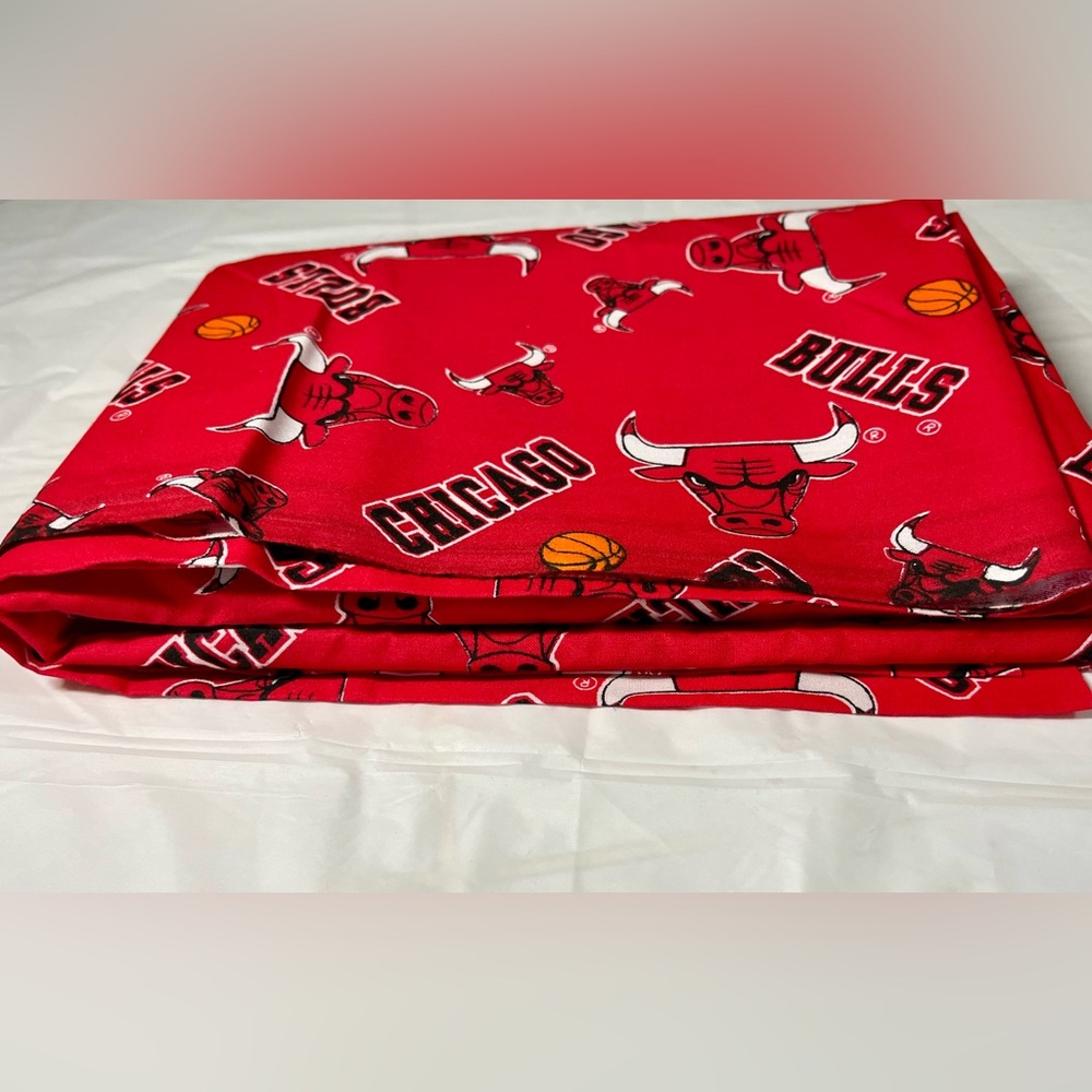 100% cotton 41”x60” Licensed Chicago Bulls Fabric.